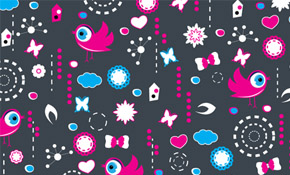 Sweet background with elements